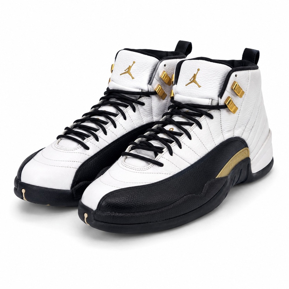 Nike Air Jordan 12 Retro Royalty Taxi White Black Gold Mens 11.5 CT8013-170